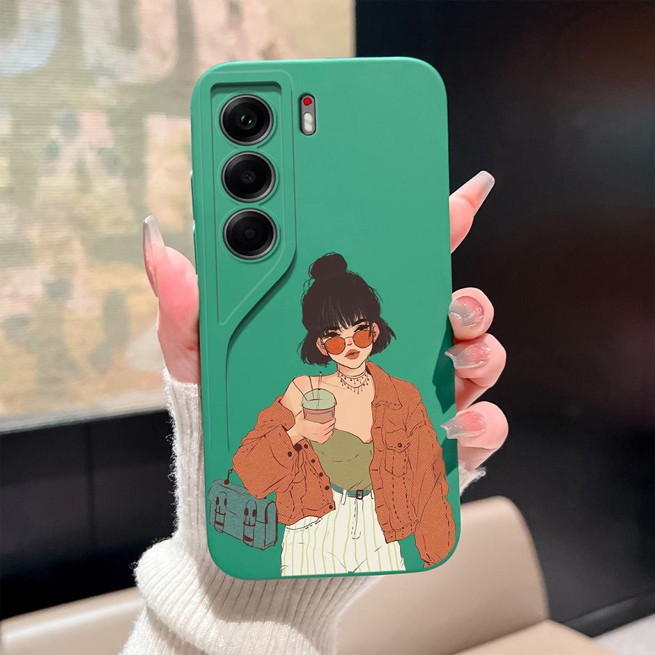 For Tecno Camon 40 Pro 4G 5G Case Cute Sweet Girls Cat Soft Silicone Protective Back Cover For TecnoCamon40 40Pro Fundas Bumper
