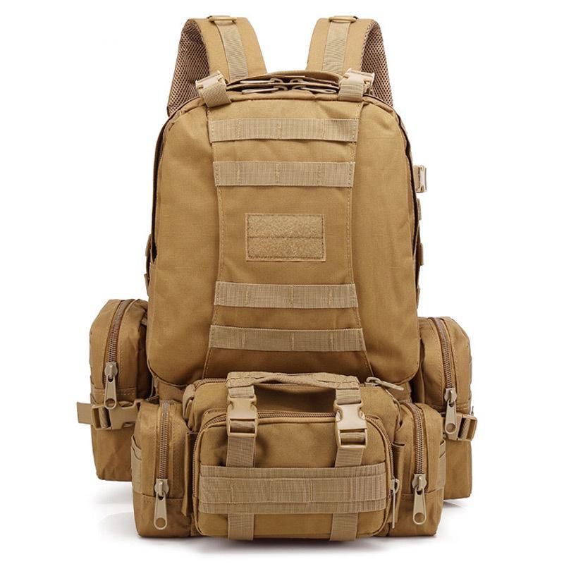 Мужской тактический камуфляжный рюкзак: Ткань Оксфорд, большая вместимость, многофункциональность для походов, альпинизма, путешествий и активного отдыха.