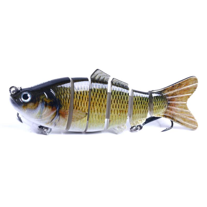 10cm/18g Fishing Lures 12 Colors Multi Segments Jointed Bionic Fake Bait Sinking Wobblers Fishing