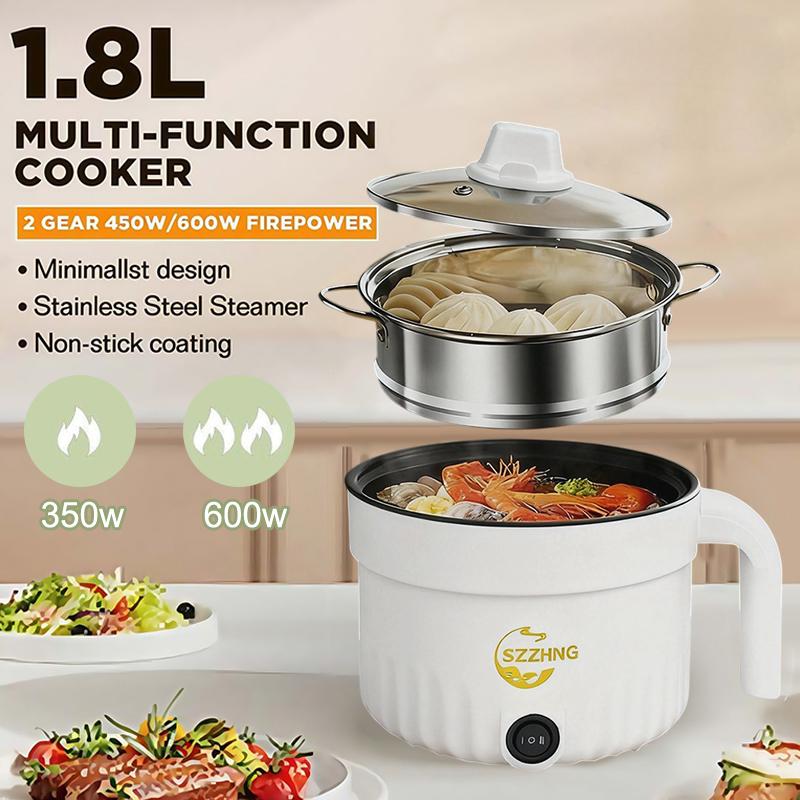 [YY999] Мини-рисоварка с пароваркой, маленькая, с антипригарным покрытием, горячий горшок, Multil Lutuan Ng Kanin 1,8 л, дешевая рисоварка, электронагревательный горшок