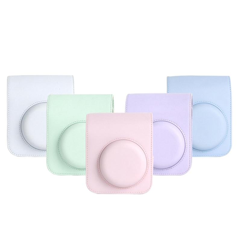 Для Mini 12 Защитная ПУ сумка-чехол для камеры - с альбомом для хранения фотографий, фильтром для селфи-объектива, комплектом «все в одном»