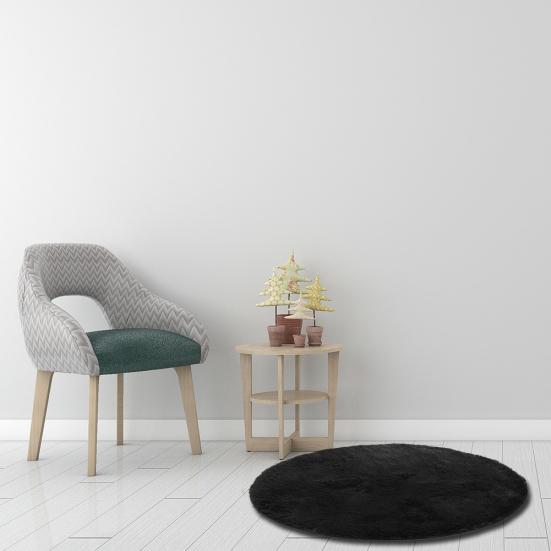 120 см круглый бархатный ковер напольный коврик противоскользящий коврик дверной коврик Крытый прикроватный декор