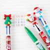 6x/набор 4 в 1 разноцветная шариковая ручка Рождественская шариковая ручка 0,5 мм ручка-челнок ручка для письма офис школьные принадлежности
