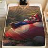 Mario Cozy Household Printed Blanket, Flannel Blanket Adapt to Bed, Sofa, Bedroom, Travel and Picnic Use.-TING