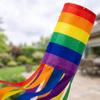 Уличный 100см Радужный Флаг-ветроуказатель Красочный Подвесной Ветроуказатель Декоративный Флаг Большой Флюгер Дерево Дверь Садовая Стена Украшение