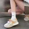 Muffin Platform Women's Spring and Summer Leather Mesh Breathable Sports Shoes Versatile and Casual