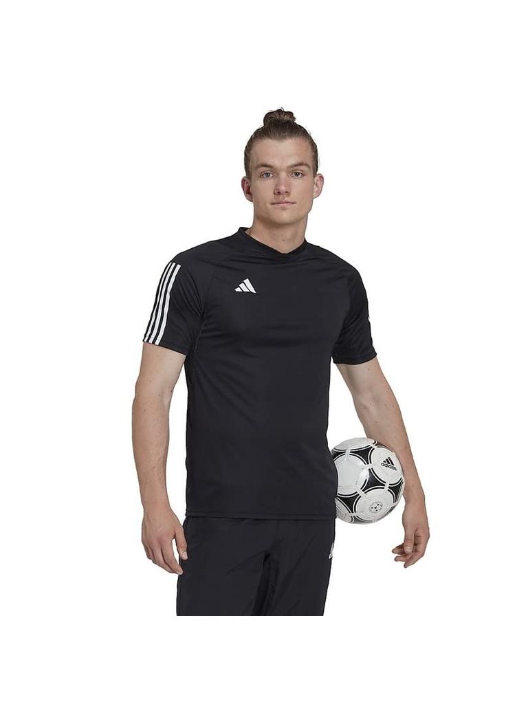 Футболка Adidas Tiro 23 Competition Jersey для футбола, с коротким рукавом, черная, размер XL, мужская, (DD442), (HK7638)