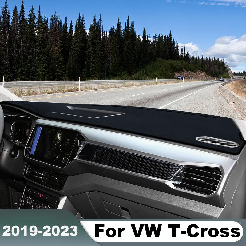 For Volkswagen VW T-Cross TCross      Car Dashboard Cover trument Panel Carpets Avoid Light Protector Pad