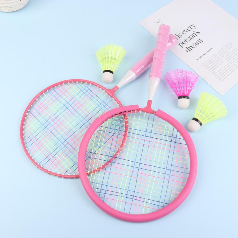 Children Lightweight Badminton Rackets Family Game Toy Double Racquet Set Comes With Carrying Backpack Kids Sports Equipment