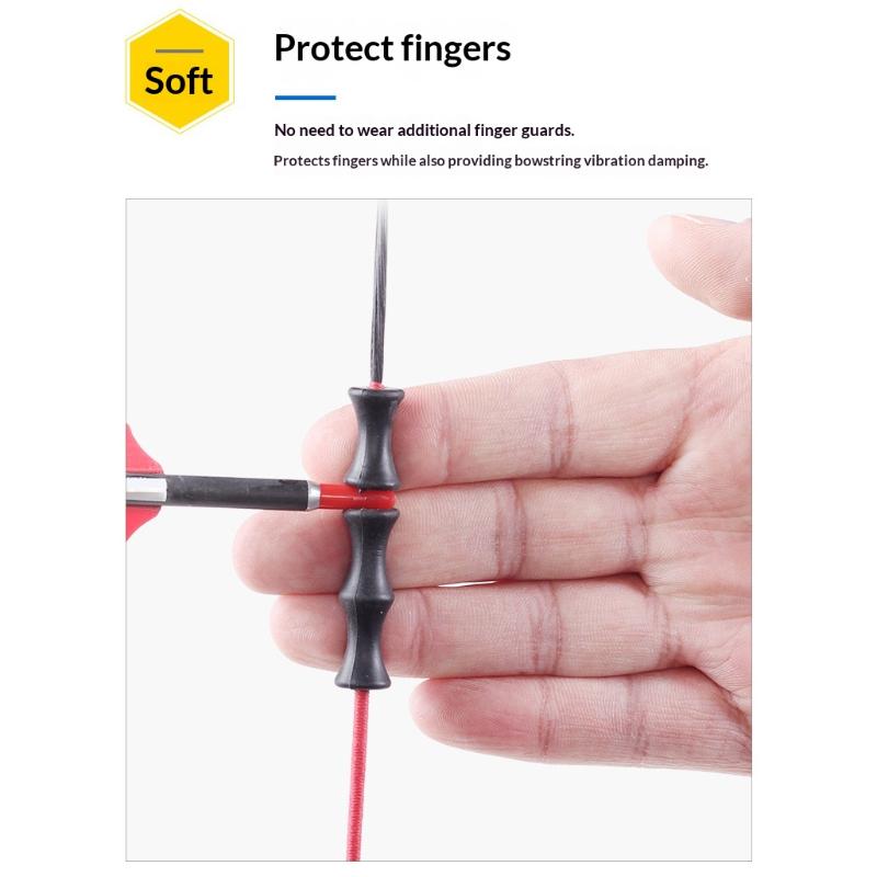 3Pcs/Set S/L Archery Finger Guard Bowstring Finger Saver Tab For Recurve Bow Silicone Finger Release Finger Protector Gear