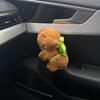 Милое плюшевое украшение на приборную панель автомобиля в виде капибары - мягкое украшение в виде животного для салона автомобиля