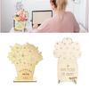 Mother's Day Flower Holder Wood Flower Stand for Displaying Favorite Blooms (Pack of 1)