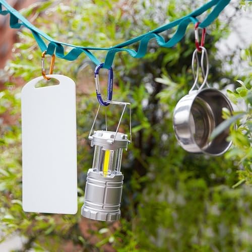 TRUSCO Carabiner, 8mm X 80mm, D-Type, Green