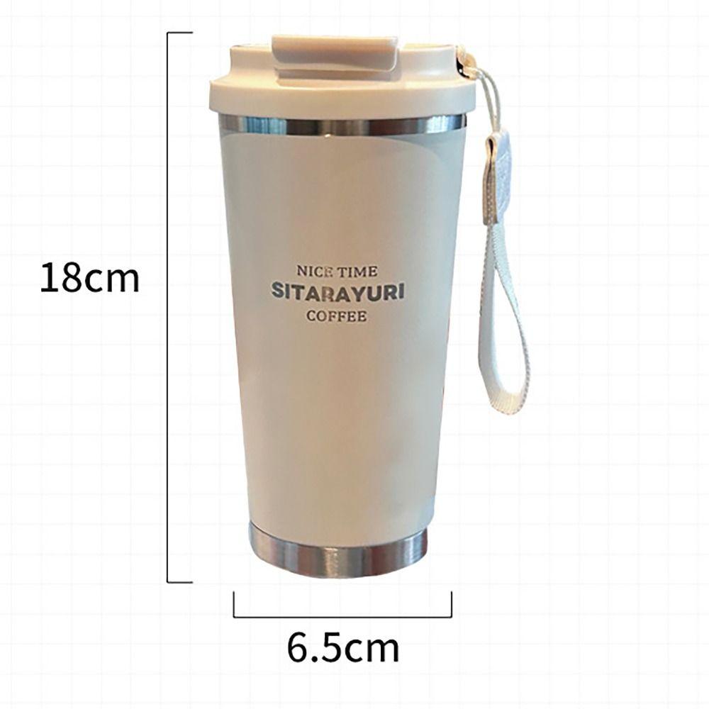 450ml Hot Cold Water Bottle Leak-proof Straw Cup Winter Insulated Cup for School Office Outdoor