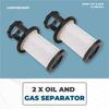 2Pcs Air Filter Elements Crankcase Oil And Gas Separator Car Accessories For Provent 200 3584145-N23R Air Filters 7