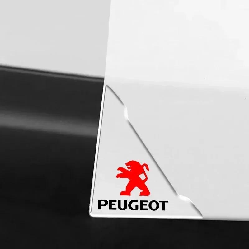 Прозрачная наклейка-защита от царапин на угол двери автомобиля для Peugeot 206 308 307 208 207 3008 2008 508 407 301 406 408