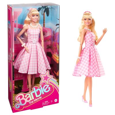 Mattel Платье в клетку для куклы Барби для детей от 3 лет "Barbie" (Кукла для переодевания) (HPJ96)