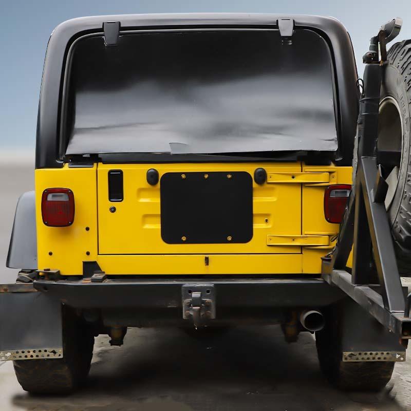 Spare Tire Carrier Filler Plate Tailgate Plug Vent Plate Cover For Jeep Wrangler TJ 1997-2006 Exterior Accessories