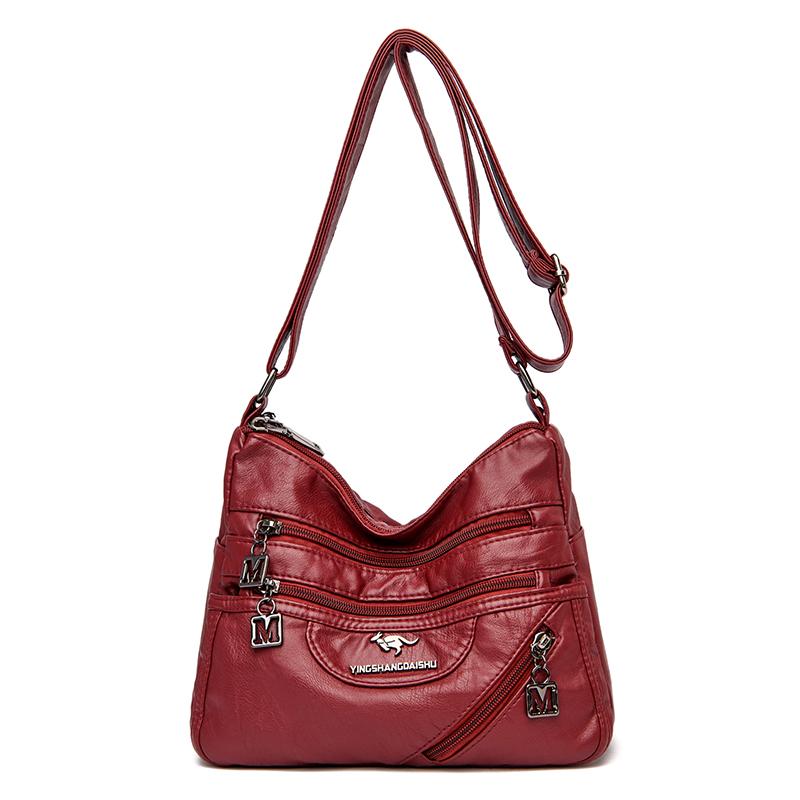 Высококачественные мягкие кожаные роскошные кошельки и сумки женские сумки дизайнерские многокарманные сумки через плечо для женщин 2021 Sac