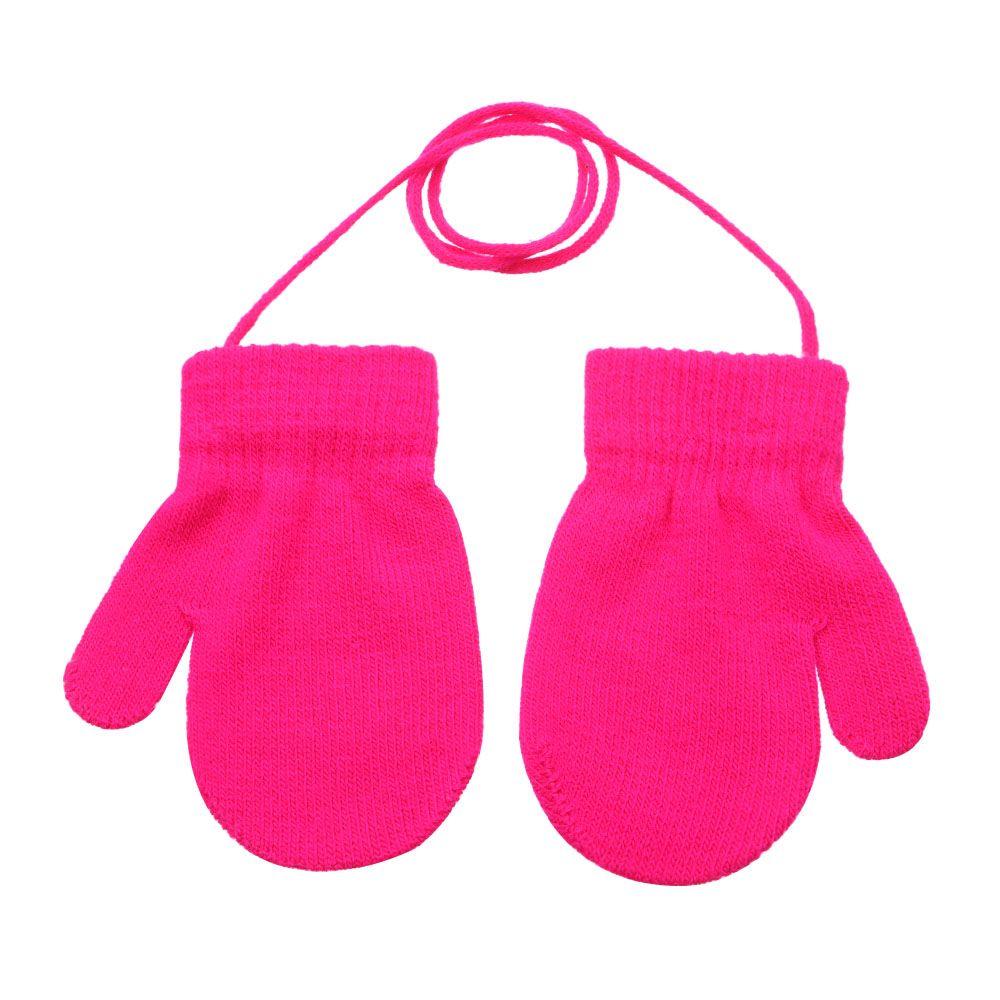Winter Baby Boys Girls Anti-lost Thick Warm Kids Gloves Sports Gloves Knitted Mittens
