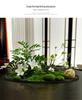 Hotel Dining Table Centerpiece: Artificial Flower Turntable Decoration for Restaurants & Private Rooms