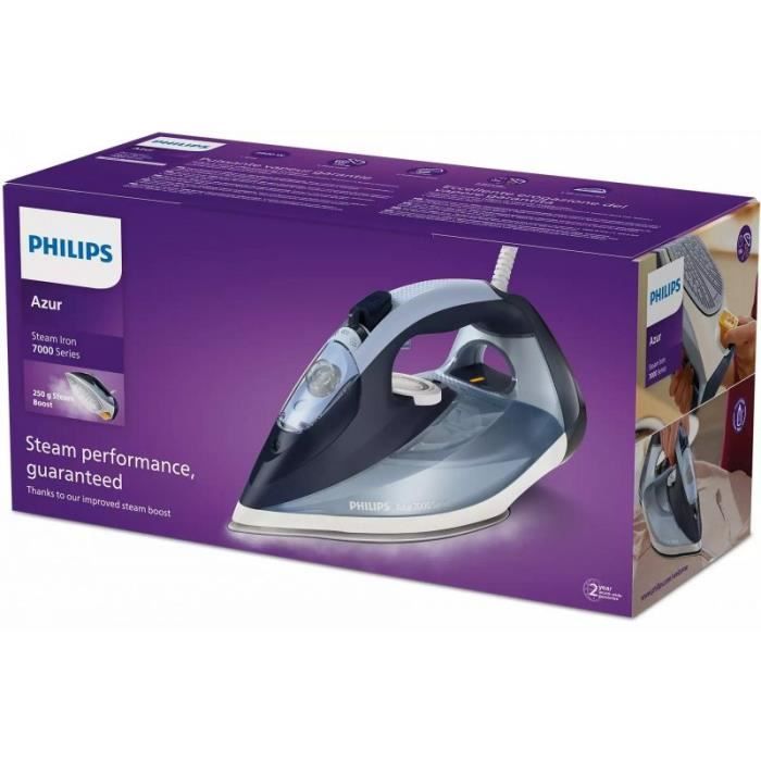 Паровой утюг - Philips - Azur Серия 7000 - 2800 Вт - Постоянный пар 50 г/мин - Керамика