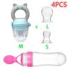 4 шт./компл., соска для детского питания, чашка-кормушка для малышей, чашка для мальчиков и девочек, фруктовая и овощная соска для кормления младенцев, соска-пустышка для новорожденных, бутылочки-пустышки
