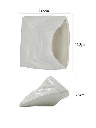 Керамическая тарелка для закусок Creative Pure White Специальная форма Тарелка для картофеля фри Десертные тарелки Тарелки для суши Посуда Обеденная тарелка