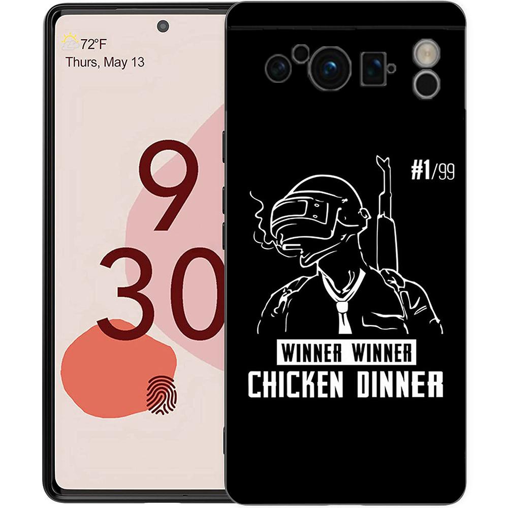 Крутой Мультяшный Чехол-Пистолет для Телефона Google Pixel 9 8 7 6 Pro XL 8A 6A 7A 5G Мягкий Ударопрочный ТПУ Черный Чехол Fundas