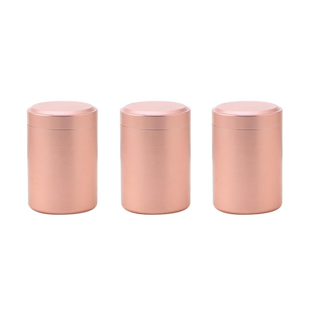 Airtight Smell Proof Container Quality Stainless Steel Mini Tea Cans Herb Stash Jar Chai Coffee Storage Box Tea Caddies Box