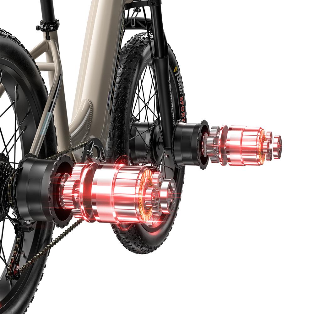 Shengmilo S700 1000W Dual-Drive Fat Tire E-Bike, 26x3.0 Tires, Samsung Battery, Hydraulic Brakes for Off-Road & Urban Commute