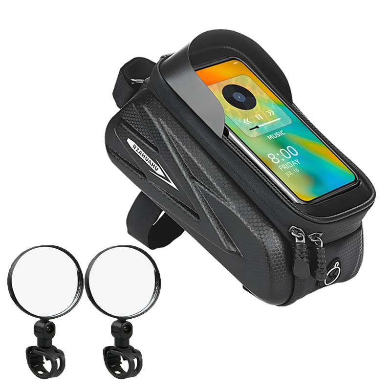 1/2PCS Bike Mirror 360 Degree Adjustable Rotatable Handlebar Mirror Wide Bycicle Accessories Cycling Rear View Mirror Accesorios