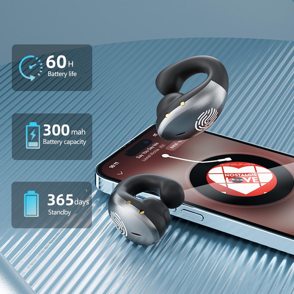 Наушники-вкладыши с костной проводимостью Type-C, открытого типа, беспроводные Bluetooth 5.3, с LED-индикатором дыхания, для музыки