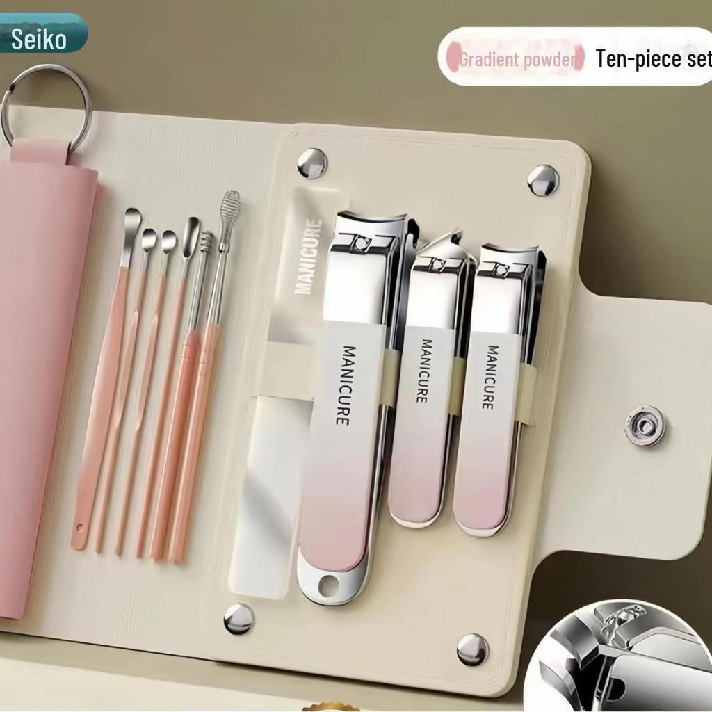 Набор кусачек для ногтей с кожаным чехлом - Маникюрные инструменты