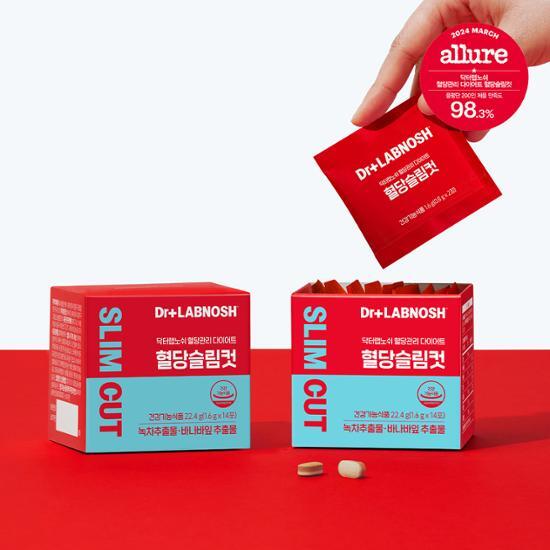 Доктор. Lab Nosh Диета для контроля уровня сахара в крови Blood Sugar Slim Cut 14 пакетов (2 недели стоит)