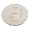 Wooden Baby Shower Guest Book Welcome Baby Sign In Blank Parties Keepsake Memory Book
