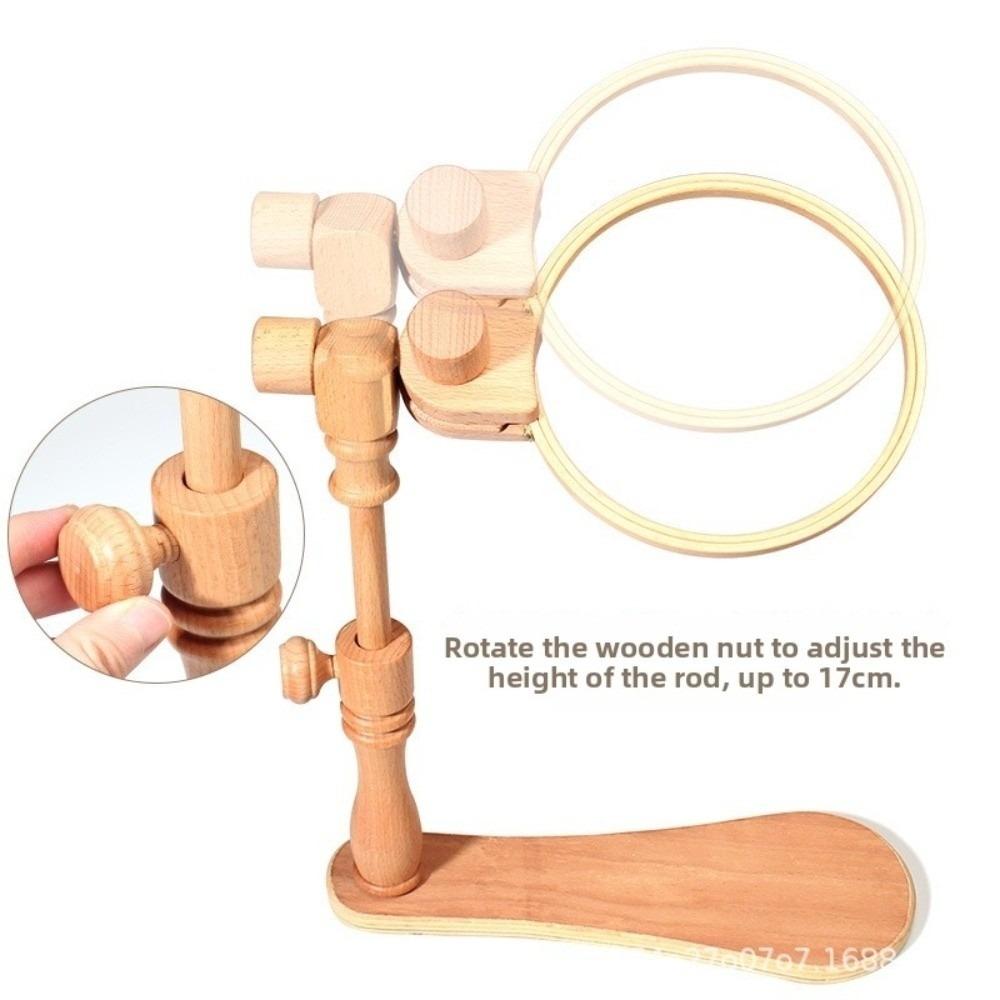 360° Rotatable Cross Stitch Stand Adjustable Height Extender Embroidery Frame For Needlework