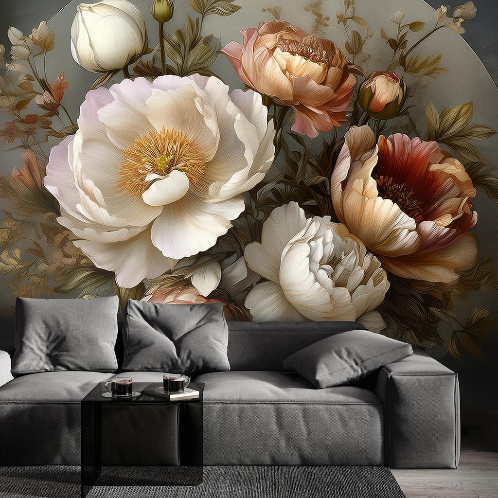 Обои Натуральные Ботанические Листва Цветы