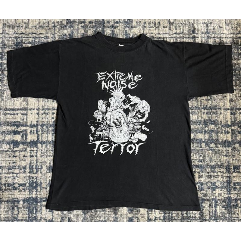 Винтажная футболка 1989 года Extreme Noise Terror In It For Life L Napalm Death Disrupt