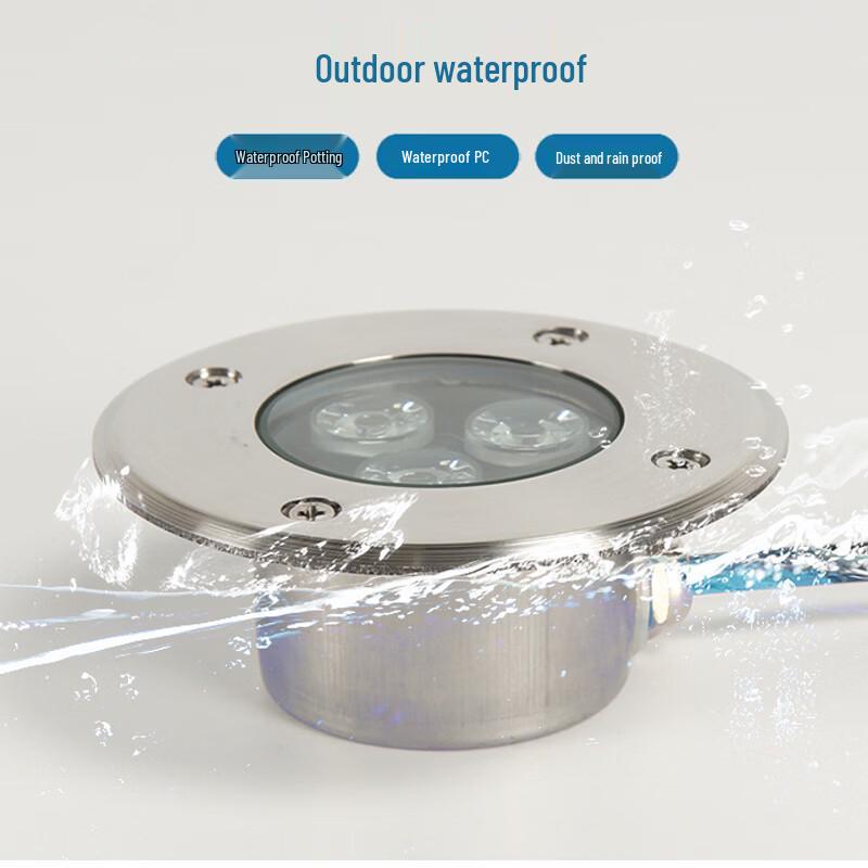 Nufeng Ultra-thin Embedded Stainless Steel Underwater Light