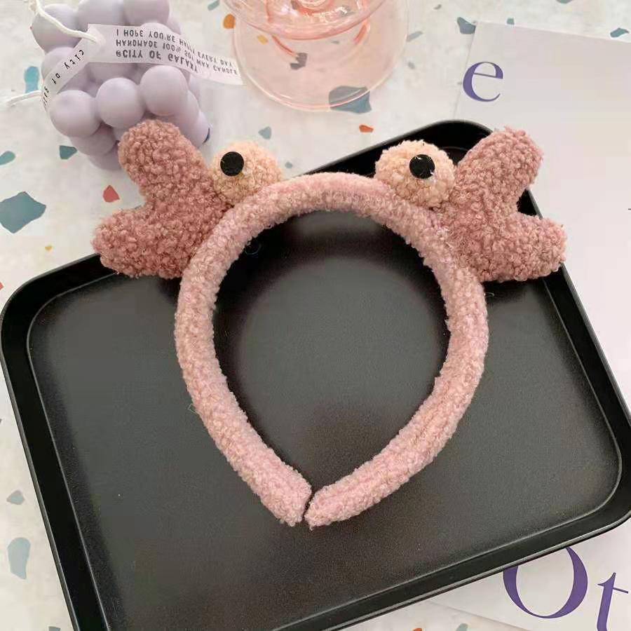 Плюшевая повязка на голову Stella Lou Rabbit Ears - милый цветочный аксессуар для волос в стиле Микки Мауса для женщин
