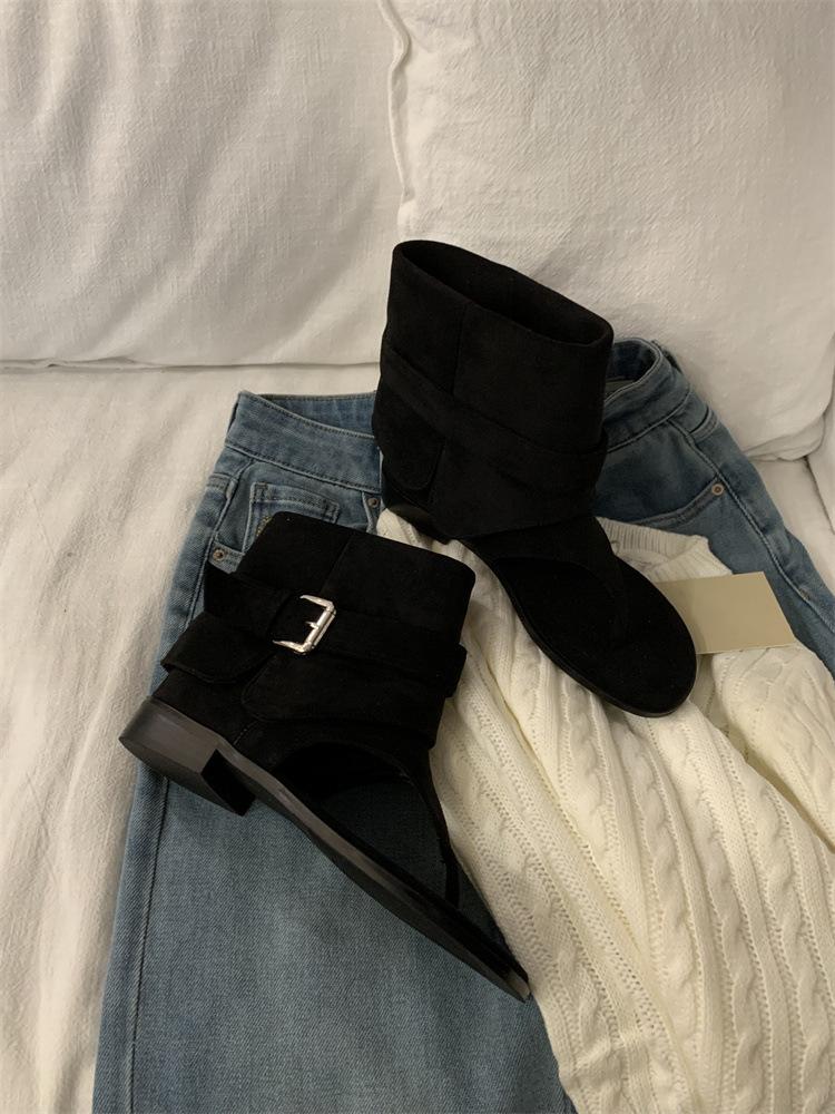 Блогер! Нишевые личностные носки дышащие прохладные ботинки женские повседневные шлепанцы на плоской подошве короткие ботинки