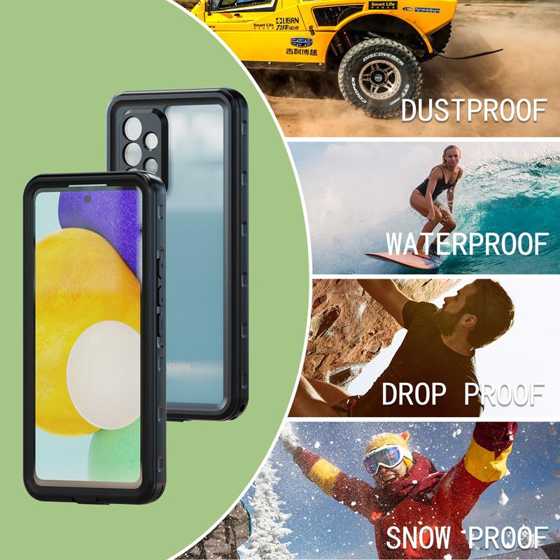 IP68 3 Meter Waterproof Case For Samsung Galaxy A56 A55 A54 A53 A37 A36 A35 A17 A16 A15 Diving Swim Outdoor Sports Anti-fall