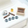 1 Набор 1/12 Кукольный домик Симуляция сигар Набор Модель Игрушки для ролевых игр Мини-сигарета Украшение Аксессуары для декора кукольного домика