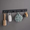 3M Sticker Adhesive Stainless Steel Wall Hook Black Towel Holder Multi-Purpose Coat Hooks  Kitchen