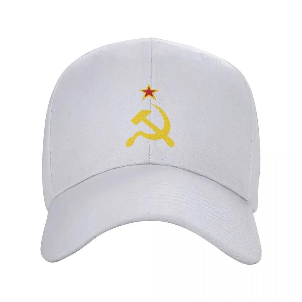 Russian Soviet Flag Baseball Cap for WomenUnisex Breathable CCCP USSR Hammer And Sickle Dad Hat Performance Snapback Summer Hats