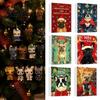 Countdown Calendar 24 Days Bulldog Advent 2026, Acrylic Puppy Ornaments Christmas Calendar, 2D Flat Dog Xmas Tree Pendant for Tree, Holiday