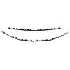 Front Bumper Trim Molding Kits 3 Parts Stylish Scratch Resistant for C Class W206 Line 2022 To 2024 Glossy Black; Night