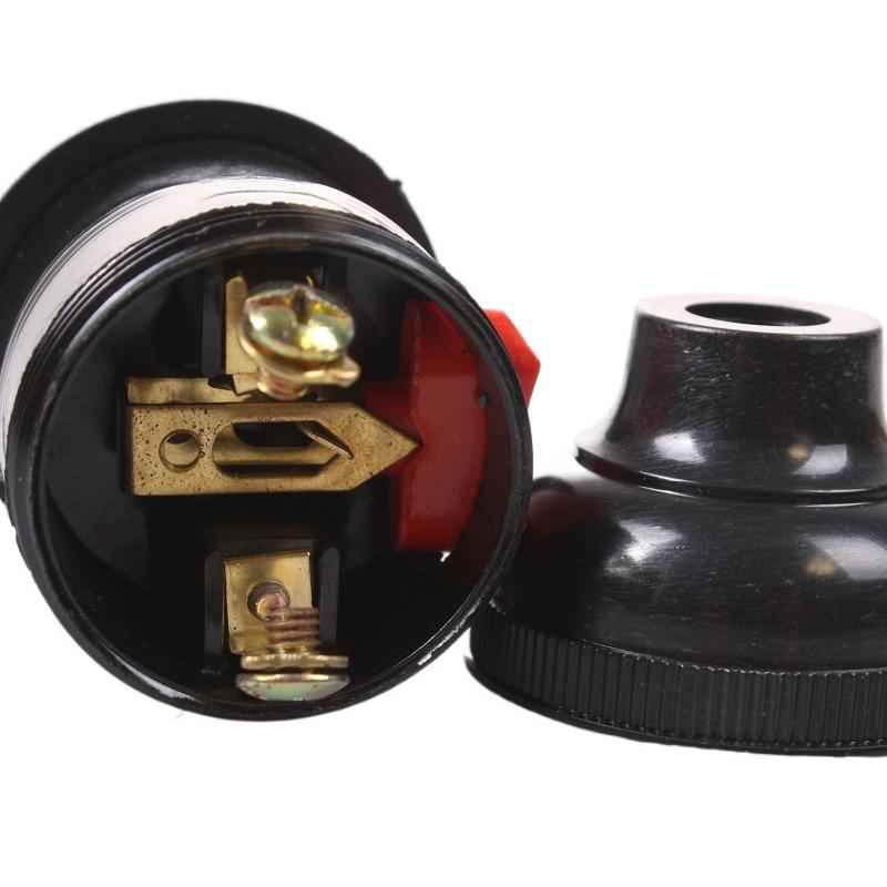 Hot Sale E27 Bakelite Plastic Lamp Holder Socket Lamp Holder Socket Base LED Terminal Bulb Types Vintage For Bedroom Office