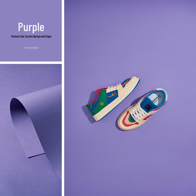 Фотофон из бумаги макаронных цветов - Белый, Синий, Красный, Серый, Зеленый, Розовый, Бежевый - Однотонная картонная основа